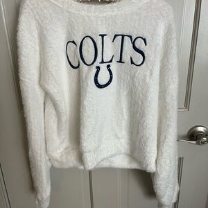 NFL Colts White Soft Sweater